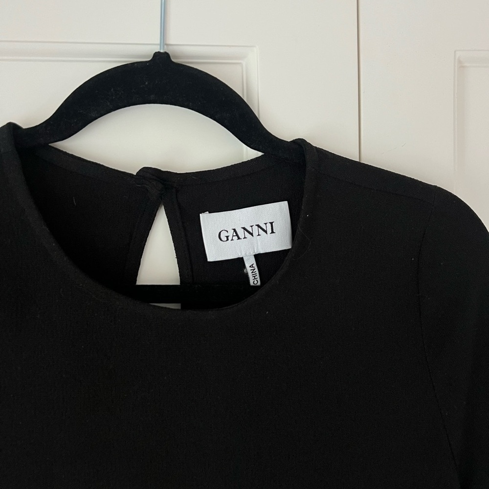 GANNI Black Dress